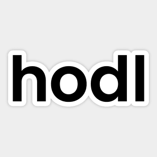 hodl on white background Sticker